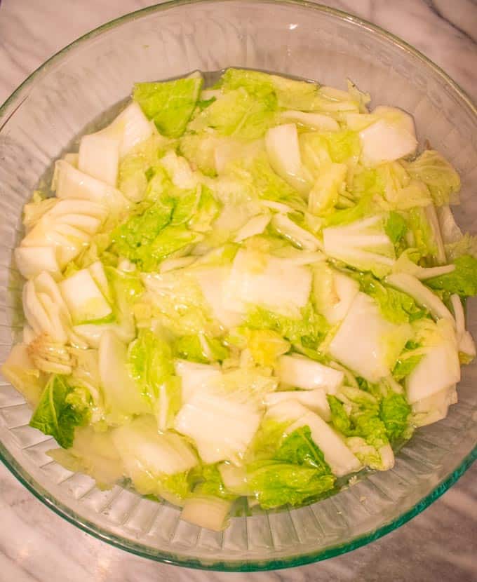 salted napa cabbage