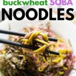 buckwheat soba noodles pinterest image