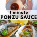 Ponzu sauce for oysters pinterest image