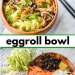 vegan eggroll in a bowl pinterest pin 4